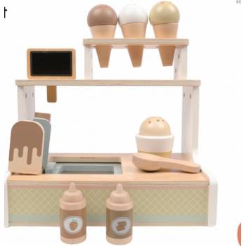 Moni Toys Дървен щанд за сладолед 24072