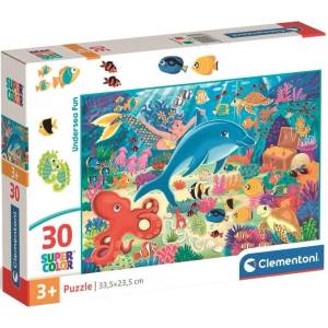 Clementoni Детски пъзел Clementoni от 30 части - Подводна забава (20837) - ozone