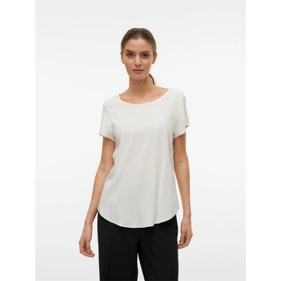 Vero Moda Тениска Vero Moda Women's Bella Short-Sleeve Regular Fit T-Shirt - Snow White