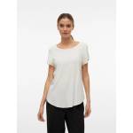 Vero Moda Тениска Vero Moda Women's Bella Short-Sleeve Regular Fit T-Shirt - Snow White