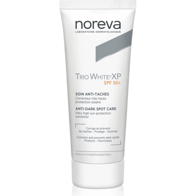 Noreva Trio White XP Anti-Dark Spot Care SPF 50+ слънцезащитен крем за лице против пигментни петна SPF 50+ 40ml