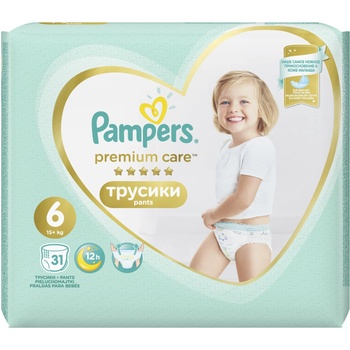 Pampers Бебешки пелени гащи Pampers - Premium Care 6, 31 броя (1100004150)