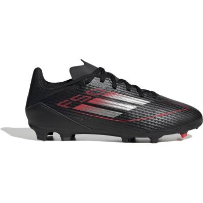 Adidas Детски футболни бутонки Adidas F50 League Childrens Firm Ground Football Boots - Black/Iron/Red