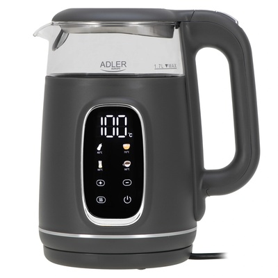 Adler Електрическа кана Adler AD 1305 G 1, 7 л 2200 W сива (AD 1305 G)