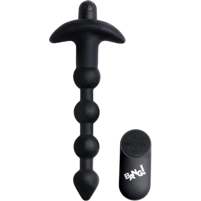 Bang! ! - акумулаторно, радио анално вибраторче (черно)
