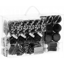 SPRINGOS Maxi 77 dielna sada vianočných ozdôb čierna