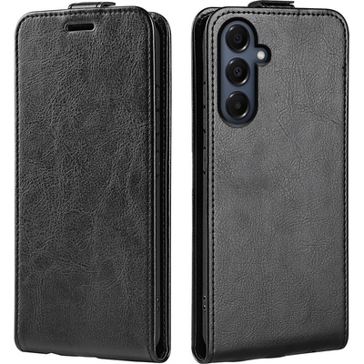 Samsung Защитен Кожен Калъф за Samsung Galaxy A17 5G / A17 4G | Вертикален Флип Дизайн с Картхолдер | Черен, Бял, Червен, Кафяв