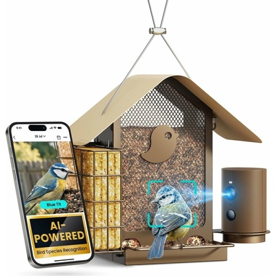 Birdfy Ptačí krmítko Metal V kovové s kamerou a solárním panelem EPPAMBNBFM00302