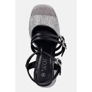 Koi Footwear сандали с дебел ток Felicity Crystal Strappy Heels (FG01.Felicity)