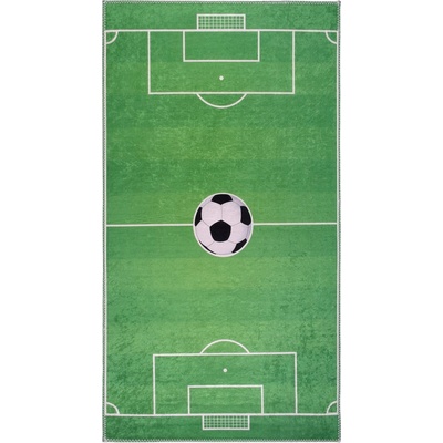 Vitaus Зелено детско килимче за игра подходящо за пране 100x160 cm Soccer Time - Vitaus (KRN-KID-2012-100x160)