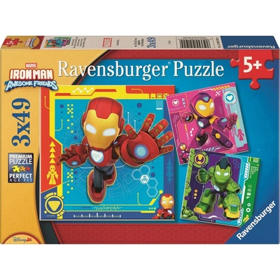 RAVENSBURGER Iron Man a jeho úžasní priatelia 3x49 dielov