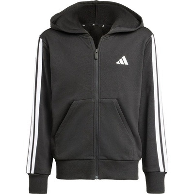 Adidas Детски суичър adidas Kid's Essentials Full Zip Hoodie - Black / White - размер 128 (EU) (704-5263-0212)
