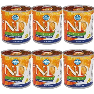 N&D Pumpkin Dog Adult Lamb Pumpkin & Blueberry 6 x 285 g