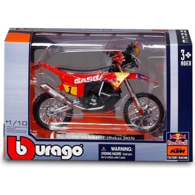 BBURAGO KTM GASGAS RX450F Závod DAKAR 2023MOTORKA 18-51091 1:18