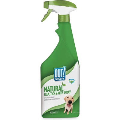Out! Přírodní sprej proti klíšťatům blechám a roztočům 500ml