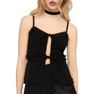 KILLSTAR дамски потник (top) KILLSTAR - GAIA - Black - KSRA014768