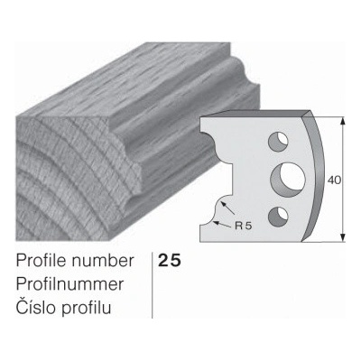 IGM profil 025 - pár omezovačů 40x4mm SP