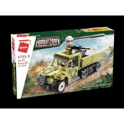 Qman Конструктор, Qman, Combat Zone, Брониран автомобил, 113 части (Q1731-3)