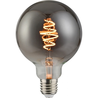 Nordlux LED žárovka Spiral Deco Globe 4,5W E27 1800K kouřová