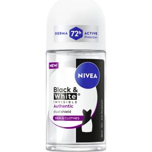 Nivea Рол-он дезодорант Black & White Invisible Authentic, 50 ml