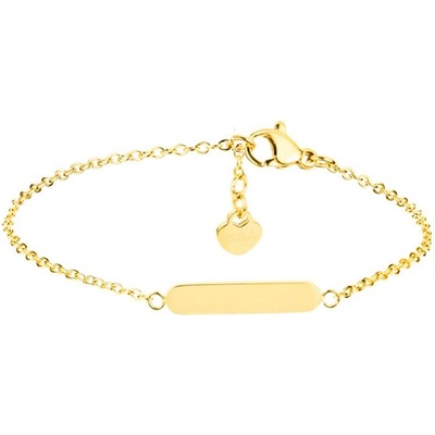 Bellita Златиста дамска гривна с дълга овална плочка Bellita (BLT-AB0224-G)