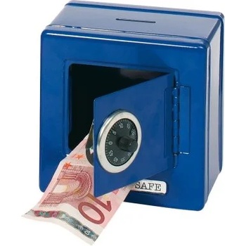 Image 1 of Goki - Детски метален сейф с шифър - Син (14020)