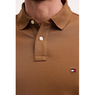 Tommy Hilfiger тениска с яка мъжка от памук с еластан (MW0MW17770.)