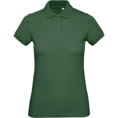B&C Inspire Polo /women Dámske piqué polo z bio bavlny zelená bottle