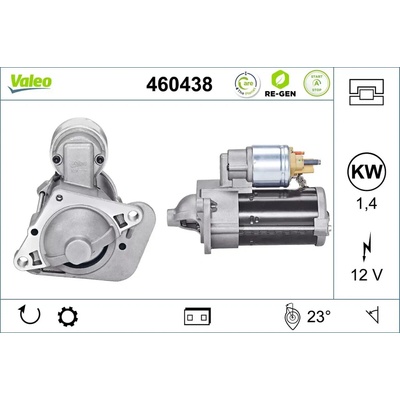 VALEO Startér VALEO RE-GEN REMANUFACTURED STOP&START VA 460438