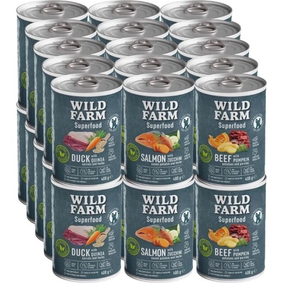 Wild Farm Superfood Mix Flavours 30 x 400 g