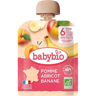 Babybio kapsička Jablko meruňka banán 90 g