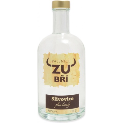 Pálenice Zubří Pálenice Slivovice 50% 0,5 l (holá láhev)