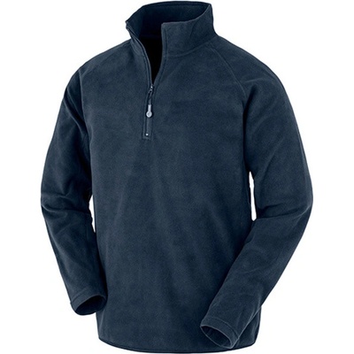 Result Unisex mikina z recyklovaného mikroflísu R905X Navy
