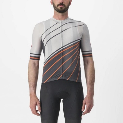 Castelli Speed Strada Moon-Gray-Dark-Gray-Scarlet-Ibis