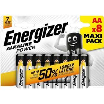 Energizer Батерии алкални Energizer Alkaline Power, AA, 1.5V, 8бр