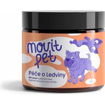 Movit PET Péče o Ledviny s příchutí masa 100 tbl