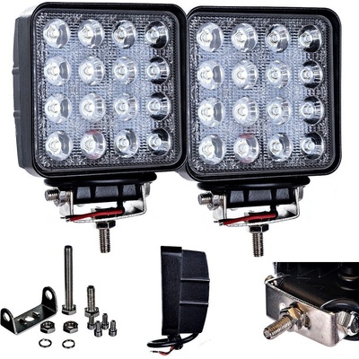Pracovné svetlo halogénové Ľad 48w 16x3w 12v 24v 2ks.