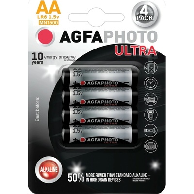 Solight AgfaPhoto Ultra baterie LR06/AA 4 ks AP-LR06U-4B