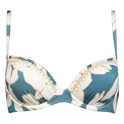 Watercult Дамско бикини горнище Watercult Women's Floral Abstract Wired Bikini Top - Puffy Sky - размер 36 (150-4944-0111)