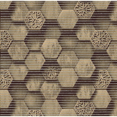 Aquamat 4059-2 Hexagon hnědý metráž 130 cm – Zboží Mobilmania