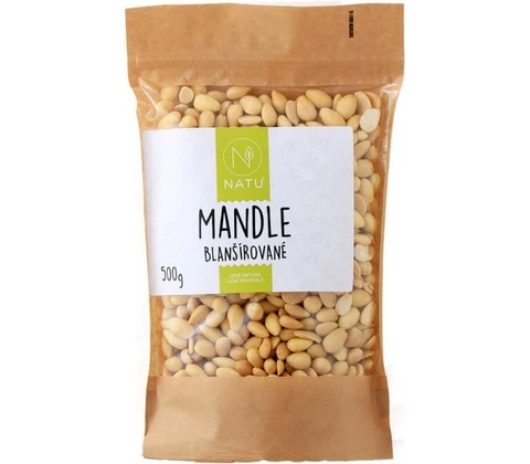 Natu Mandle blanšírované 500 g
