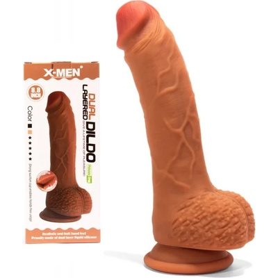 Пенис дилдо с двойна плътност, 22, 3см. - X-Men Dual Layered Dildo 1 (XMEN000054)