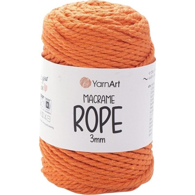 YARNART Macrame Rope 3 mm 63 m 770 Orange юта (Macrame Rope 3 mm 770)