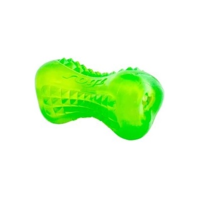 Rogz Yumz Large - Кучешкиа кокал за дъвчене с дупка за лакомства 15 см. зелен