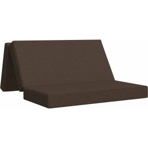 vidaXL Сгъваем диван легло 140 x 67 x 45 см Таупе (900224)
