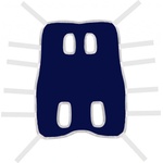 COLLAR Постоперативно облекло синьо 48 см 32-60 см