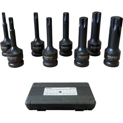 HAWEK Битове ударни 1/2" Тorx T30-T80, HAWEK HW-2050, 8 части (HW-2050)