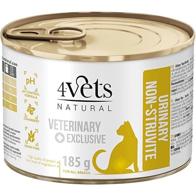 4Vets NATURAL VETERINARY EXCLUSIVE URINARY 185 g