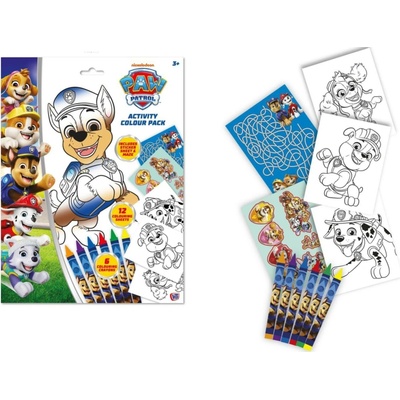 Teddies Tlapková patrola Kreativní sada pracovní listy s barvami