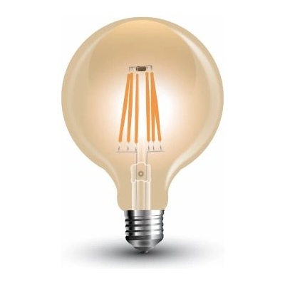 LED крушка filament E27 6W= 55W (0729)